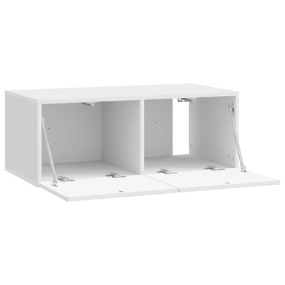 Wall-Mounted TV Cabinet 78.5 x 31 cm High Gloss White