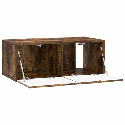 Wall-Mounted TV Cabinet 78.5 x 31 cm Smoked Oak Engineered Wood
