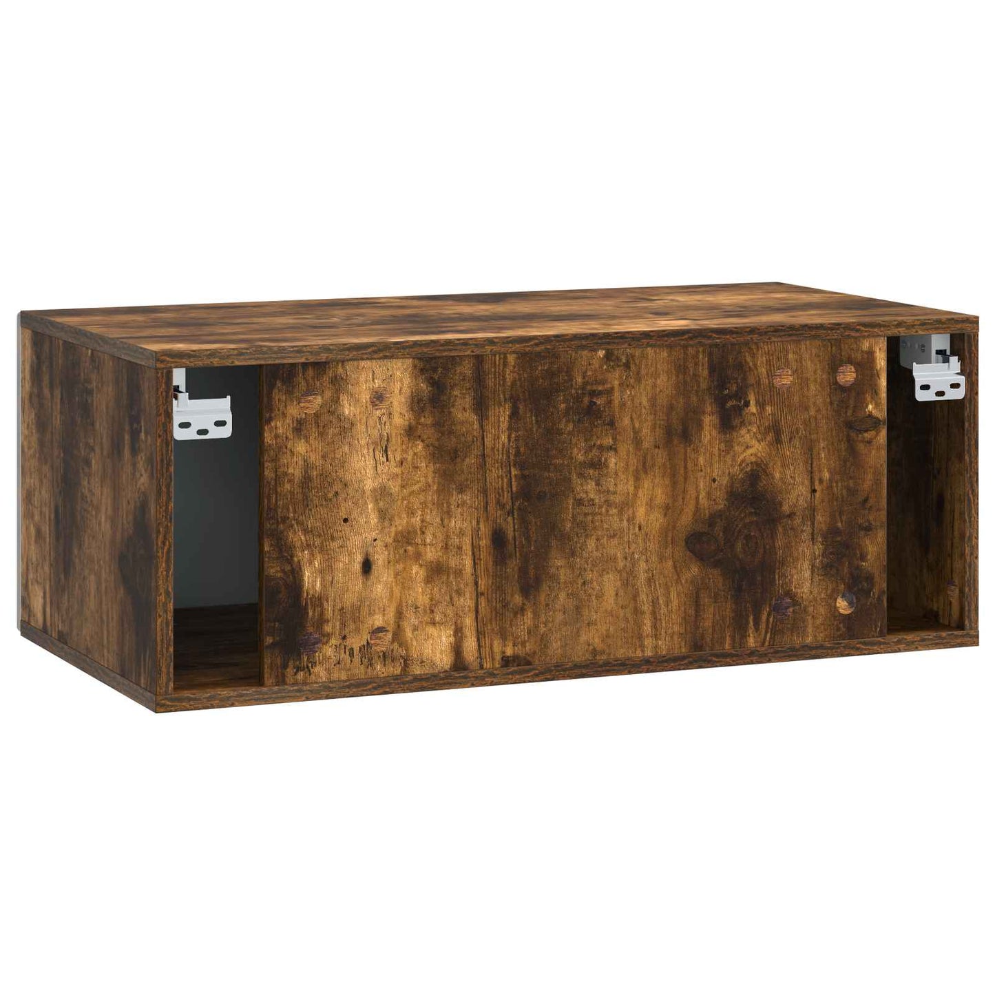 Wall-Mounted TV Cabinet 78.5 x 31 cm Smoked Oak Engineered Wood