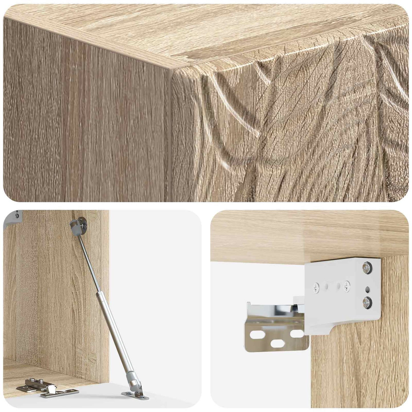 Wall-Mounted TV Cabinet 98 x 31 cm Sonoma Oak Engineered Wood