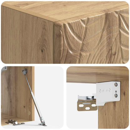 Wall-Mounted TV Cabinet 98 x 31 cm Artisan Oak Engineered Wood