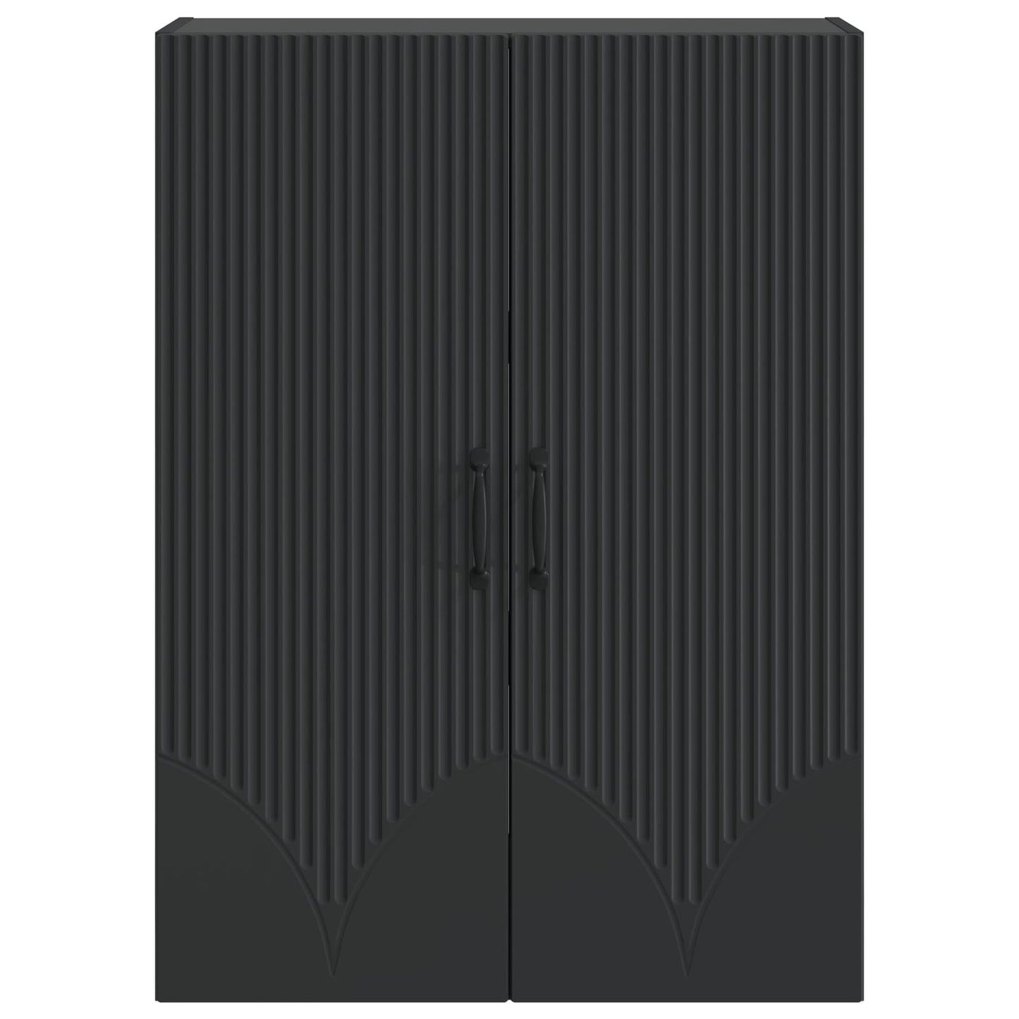 Wall-Mounted Cabinet Black 66 x 34.5 x 90 cm Engineered Wood