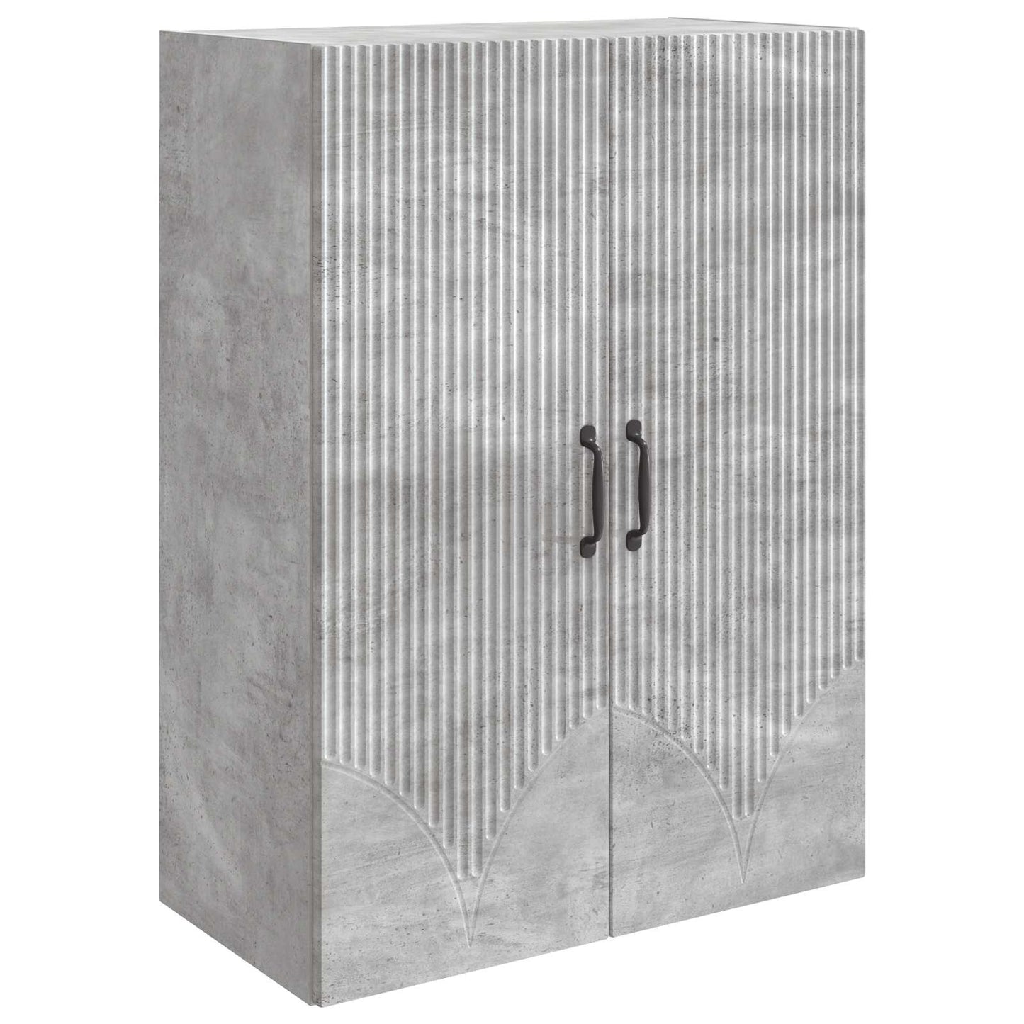 Wall-Mounted Cabinet Concrete Grey 66 x 34.5 x 90 cm