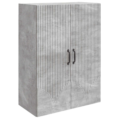 Wall-Mounted Cabinet Concrete Grey 66 x 34.5 x 90 cm
