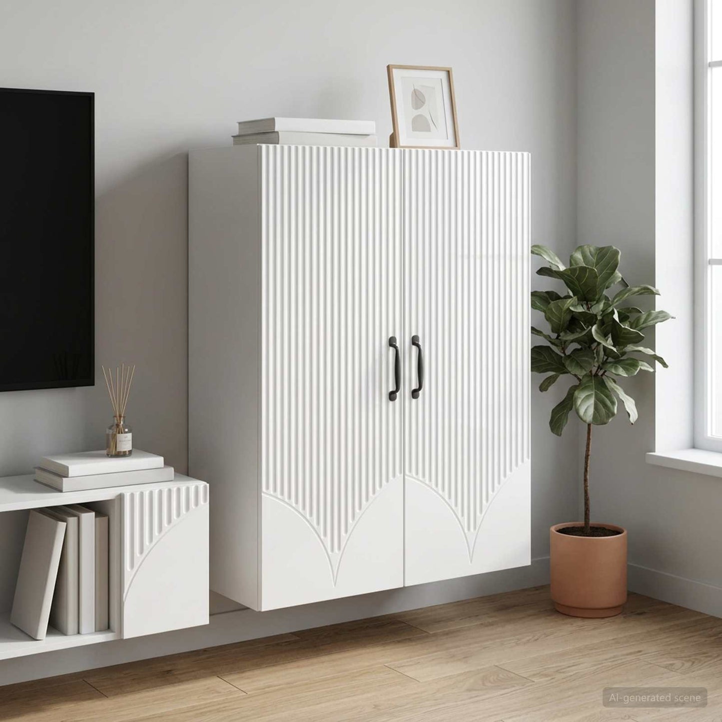 Wall-Mounted Cabinet 66 x 34.5 x 90 cm Engineered Wood