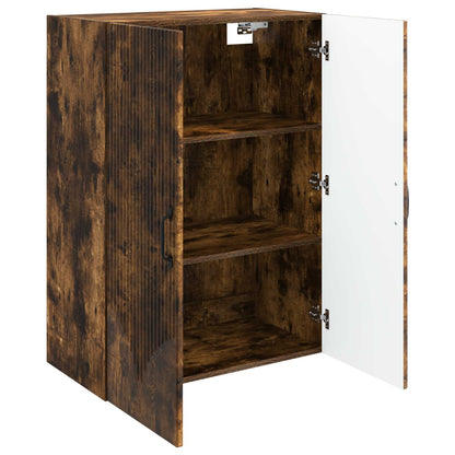 Wall-Mounted Cabinet Smoked Oak 66 x 34.5 x 90 cm