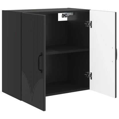 Wall-Mounted Cabinet Black 59 x 31 x 60 cm Engineered Wood