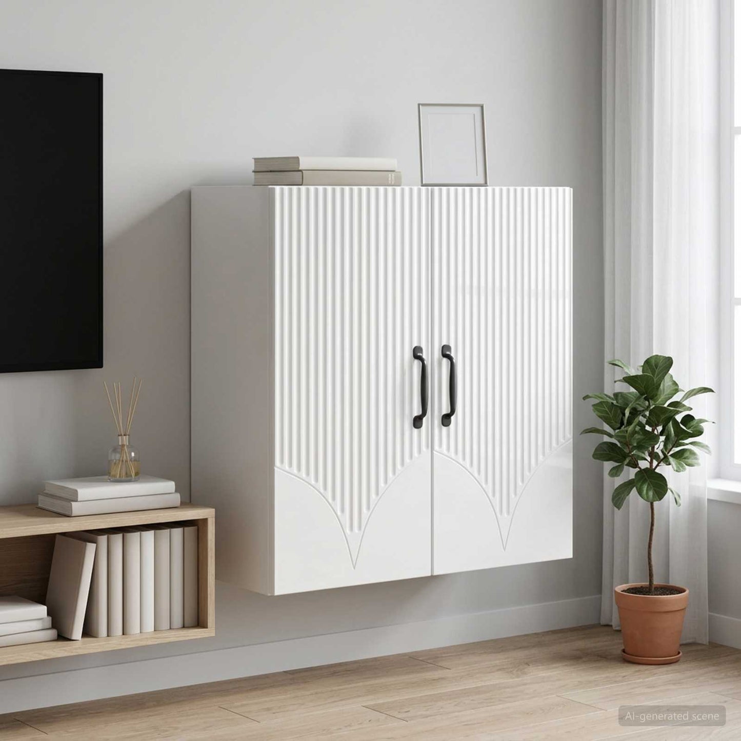 Wall-Mounted Cabinet 59 x 31 x 60 cm Engineered Wood
