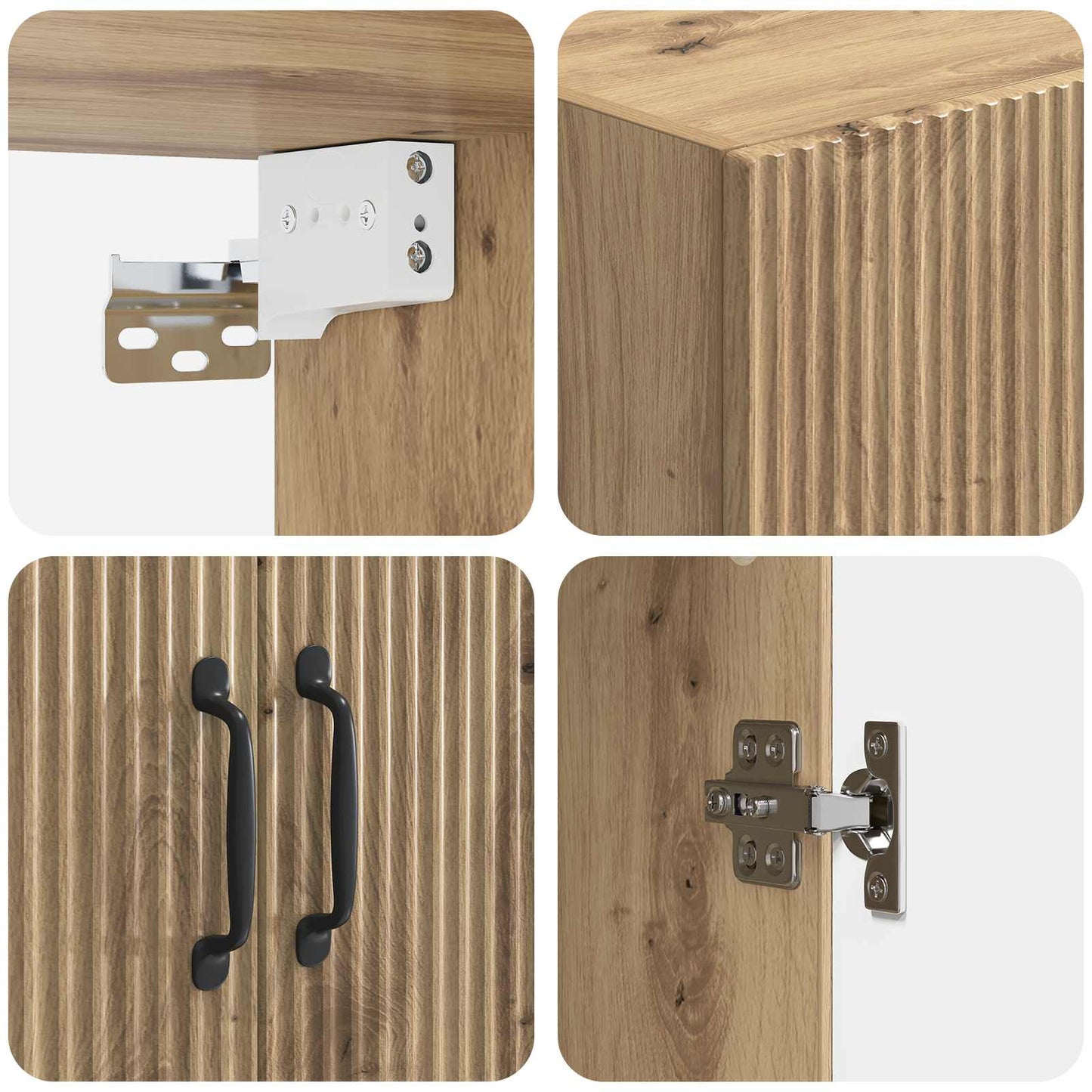 Wall-Mounted Cabinet 59 x 31 x 60 cm Engineered Wood