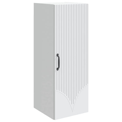 Wall-Mounted Cabinet White 33 x 34.5 x 90 cm Engineered Wood