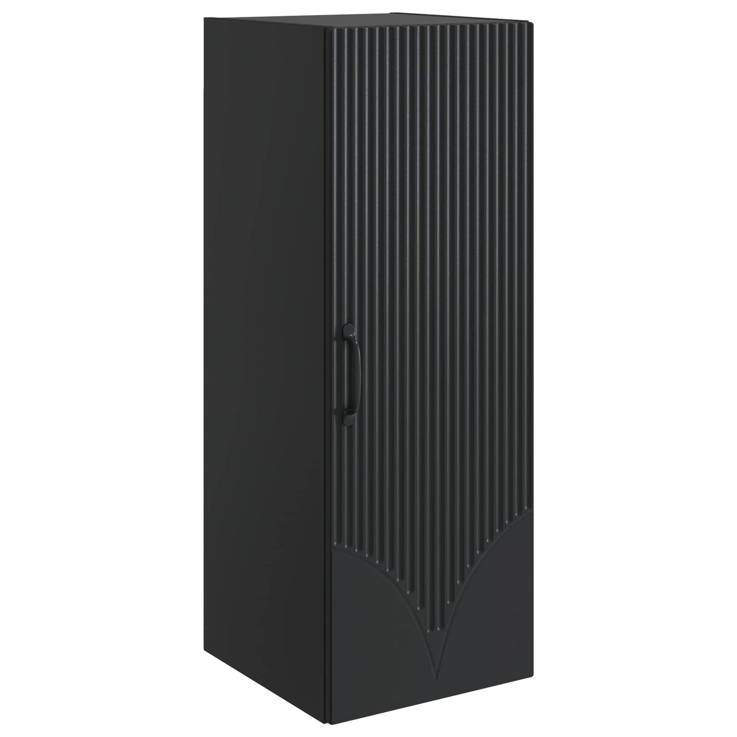 Wall-Mounted Cabinet Black 33 x 34.5 x 90 cm Engineered Wood
