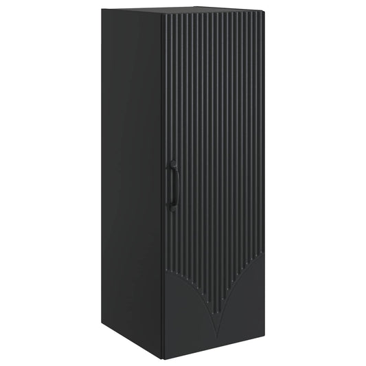 Wall-Mounted Cabinet 33 x 34.5 x 90 cm Engineered Wood Black