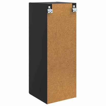 Wall-Mounted Cabinet Black 33 x 34.5 x 90 cm Engineered Wood