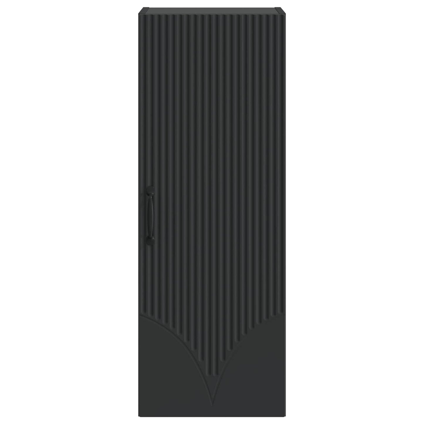 Wall-Mounted Cabinet Black 33 x 34.5 x 90 cm Engineered Wood