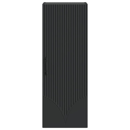 Wall-Mounted Cabinet Black 33 x 34.5 x 90 cm Engineered Wood
