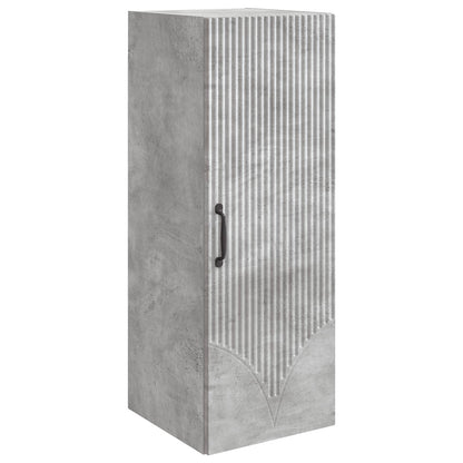 Wall-Mounted Cabinet Concrete Grey 33 x 34.5 x 90 cm