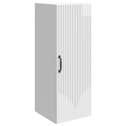 Wall-Mounted Cabinet High Gloss White 33 x 34.5 x 90 cm