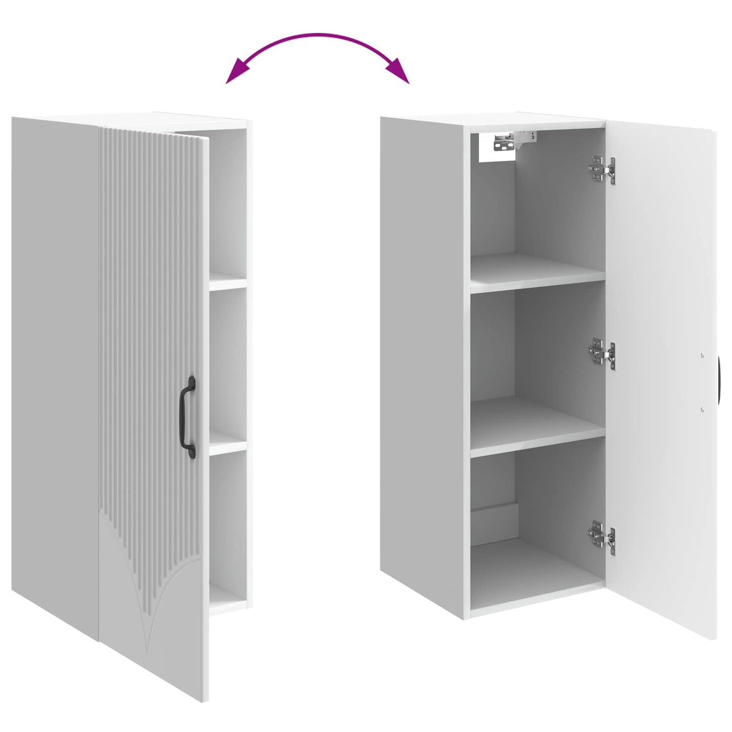 Wall-Mounted Cabinet 33 x 34.5 x 90 cm Engineered Wood