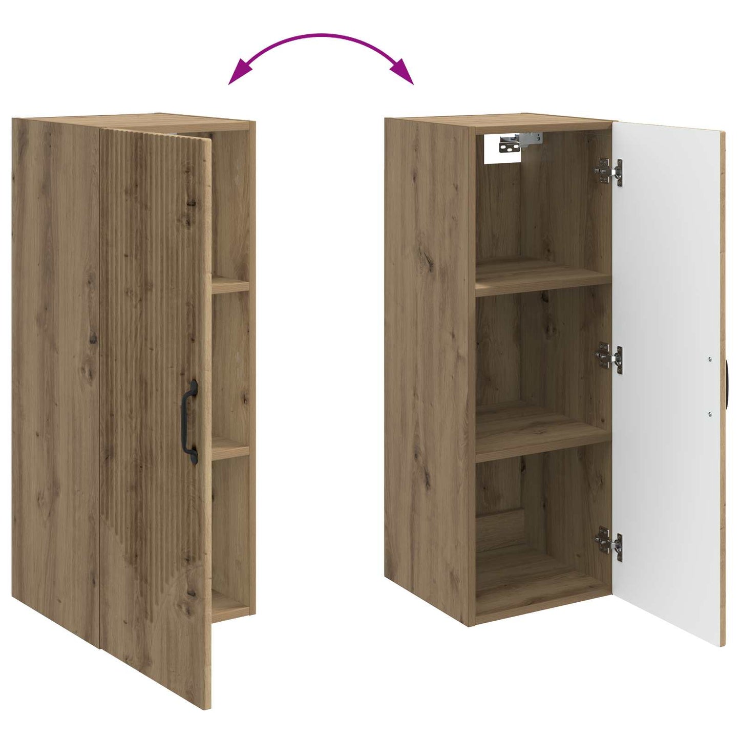 Wall-Mounted Cabinet 33 x 34.5 x 90 cm Engineered Wood