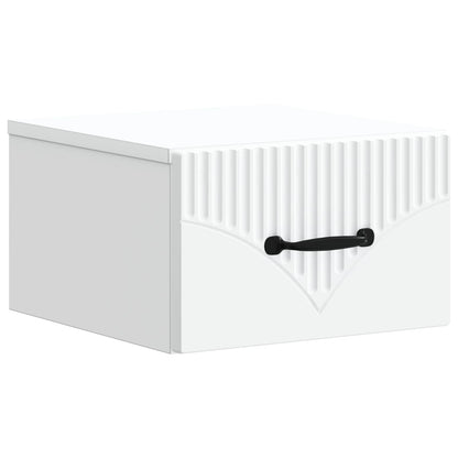 Wall-Mounted Bedside Cabinet 2 pcs White 34.5 x 33 x 20 cm