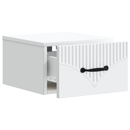 Wall-Mounted Bedside Cabinet 2 pcs White 34.5 x 33 x 20 cm