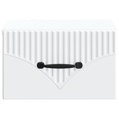 Wall-Mounted Bedside Cabinet 2 pcs White 34.5 x 33 x 20 cm
