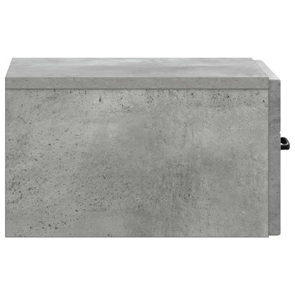 Wall-Mounted Bedside Cabinet Concrete Grey 34.5 x 33 x 20 cm