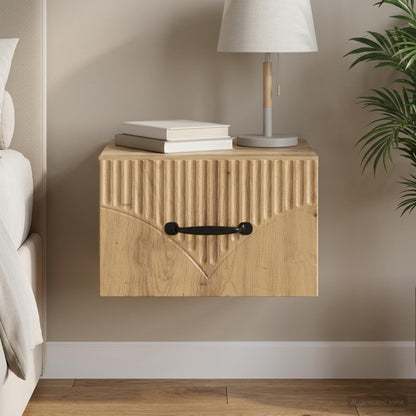 Wall-Mounted Bedside Cabinet Artisan Oak 34.5 x 33 x 20 cm