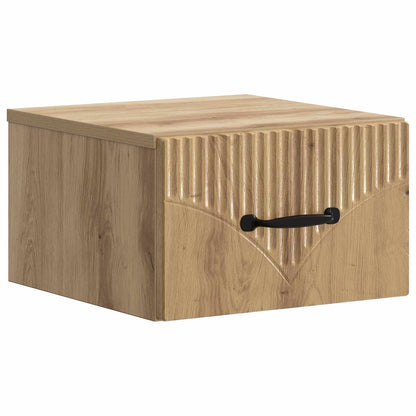 Wall-Mounted Bedside Cabinet Artisan Oak 34.5 x 33 x 20 cm