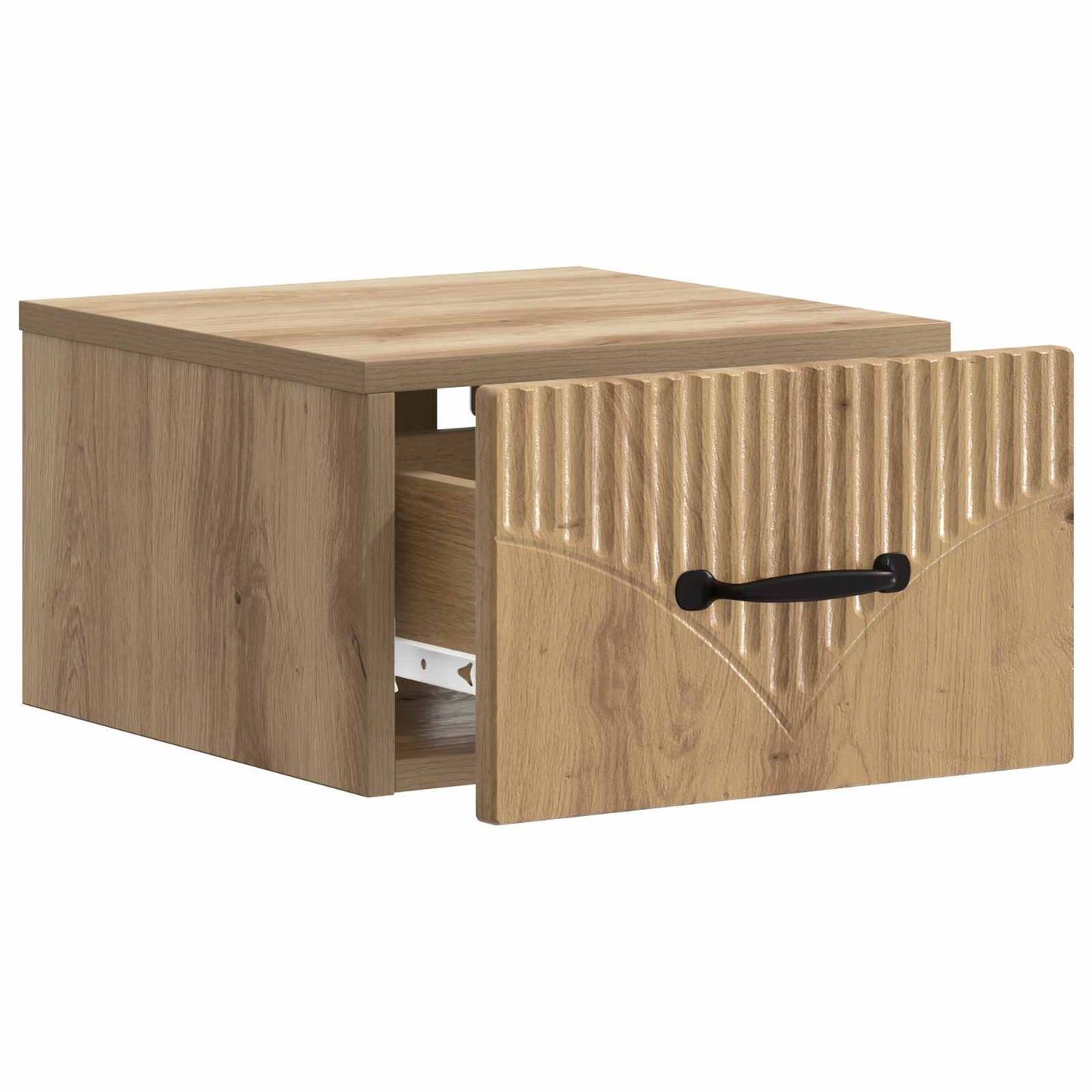 Wall-Mounted Bedside Cabinet Artisan Oak 34.5 x 33 x 20 cm