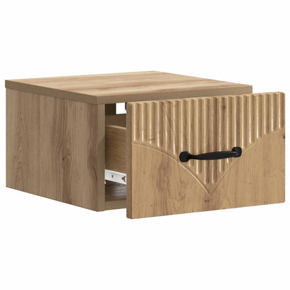 Wall-Mounted Bedside Cabinet Artisan Oak 34.5 x 33 x 20 cm