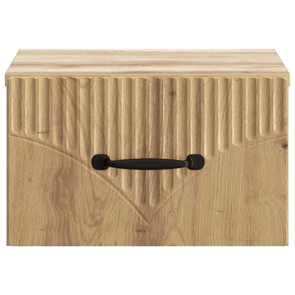 Wall-Mounted Bedside Cabinet Artisan Oak 34.5 x 33 x 20 cm