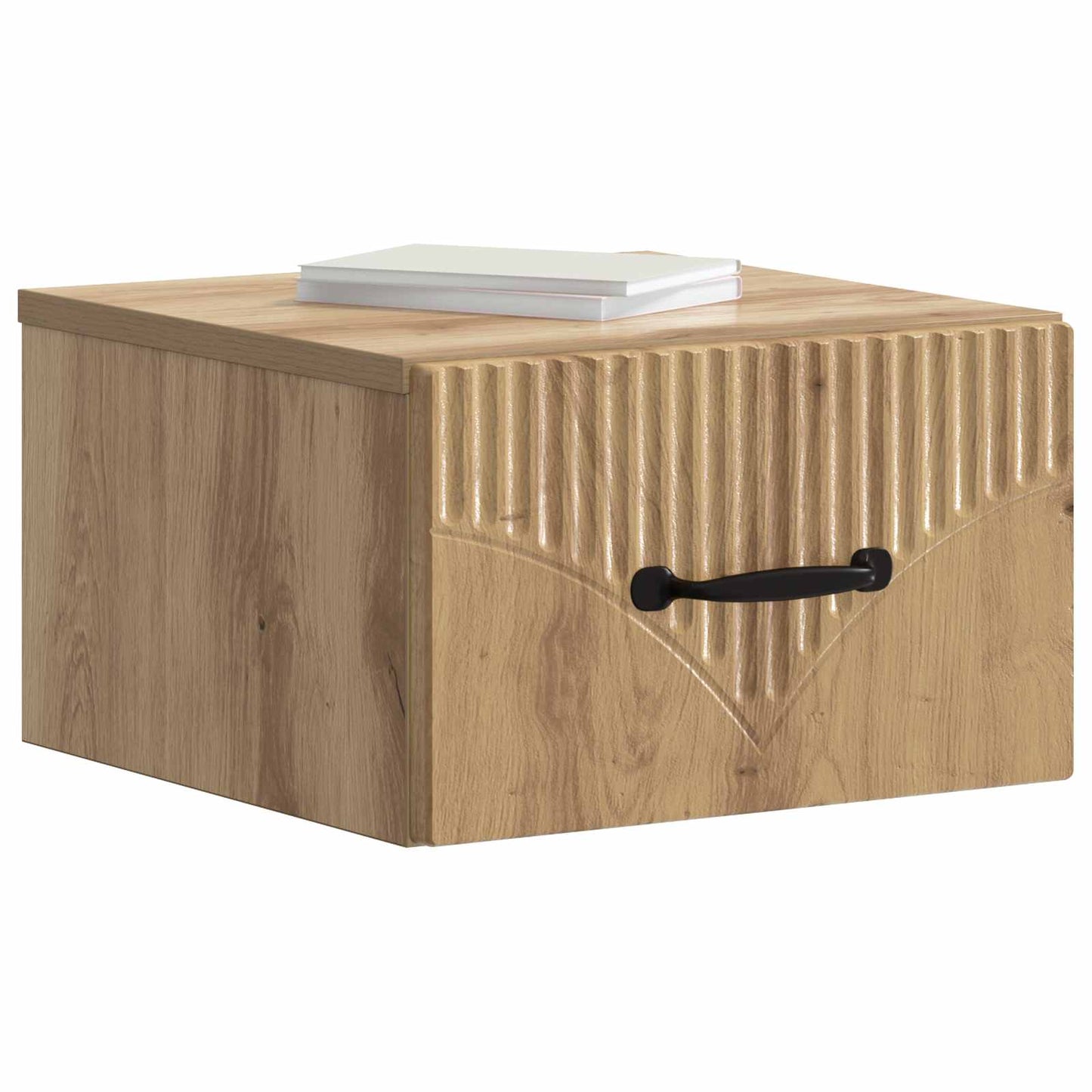 Wall-Mounted Bedside Cabinet Artisan Oak 34.5 x 33 x 20 cm