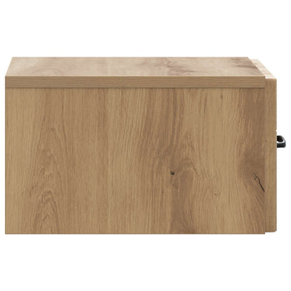 Wall-Mounted Bedside Cabinet Artisan Oak 34.5 x 33 x 20 cm