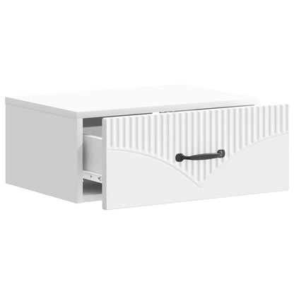 Wall-Mounted Bedside Cabinet 2 pcs White 49 x 34.5 x 20 cm