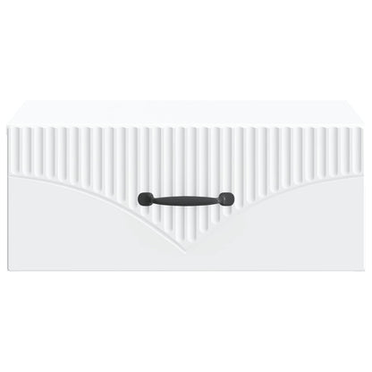 Wall-Mounted Bedside Cabinet 2 pcs White 49 x 34.5 x 20 cm