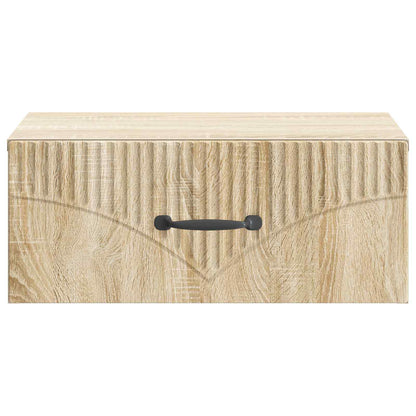 Wall-Mounted Bedside Cabinet Sonoma Oak 49 x 34.5 x 20 cm