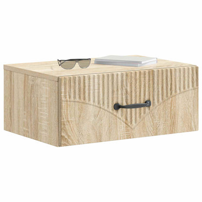 Wall-Mounted Bedside Cabinet 2 pcs Sonoma Oak 49 x 34.5 x 20 cm