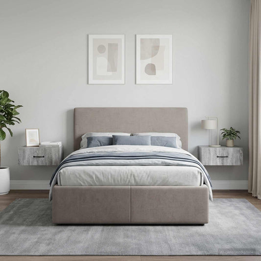 Wall-Mounted Bedside Cabinet 2 pcs Grey Sonoma