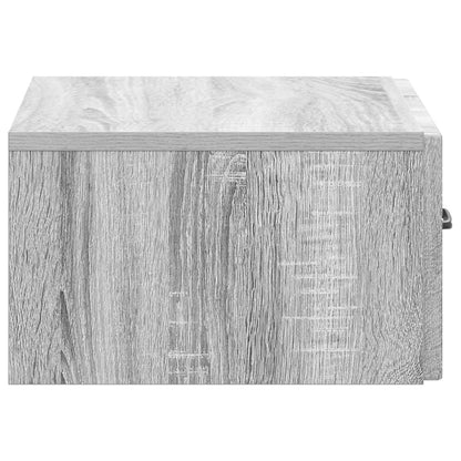 Wall-Mounted Bedside Cabinet 2 pcs Grey Sonoma Engineered Wood