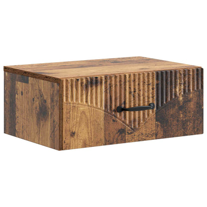 Wall-Mounted Bedside Cabinet 2 pcs Old Wood 49 x 34.5 x 20 cm