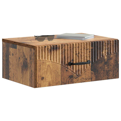 Wall-Mounted Bedside Cabinet 2 pcs Old Wood 49 x 34.5 x 20 cm