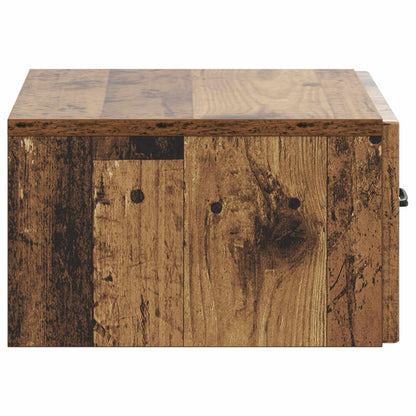 Wall-Mounted Bedside Cabinet 2 pcs Old Wood 49 x 34.5 x 20 cm