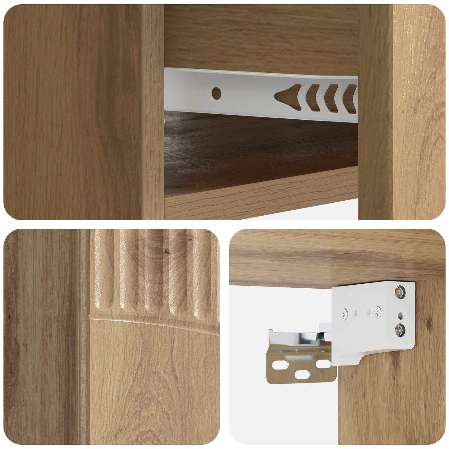 Wall-Mounted Bedside Cabinet Artisan Oak 49 x 34.5 x 20 cm