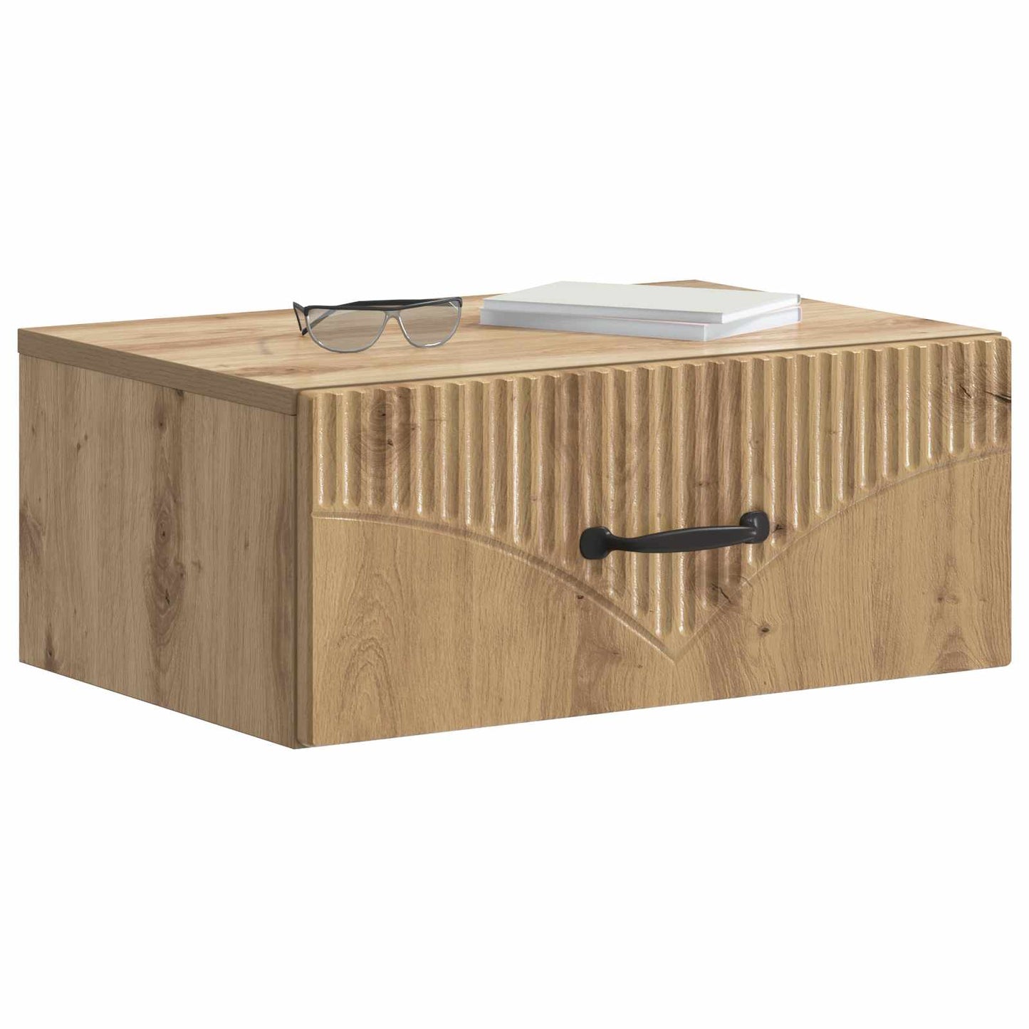 Wall-Mounted Bedside Cabinet Artisan Oak 49 x 34.5 x 20 cm