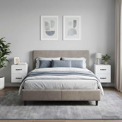 Wall-Mounted Bedside Cabinet 2 pcs White 34.5 x 33 x 40 cm