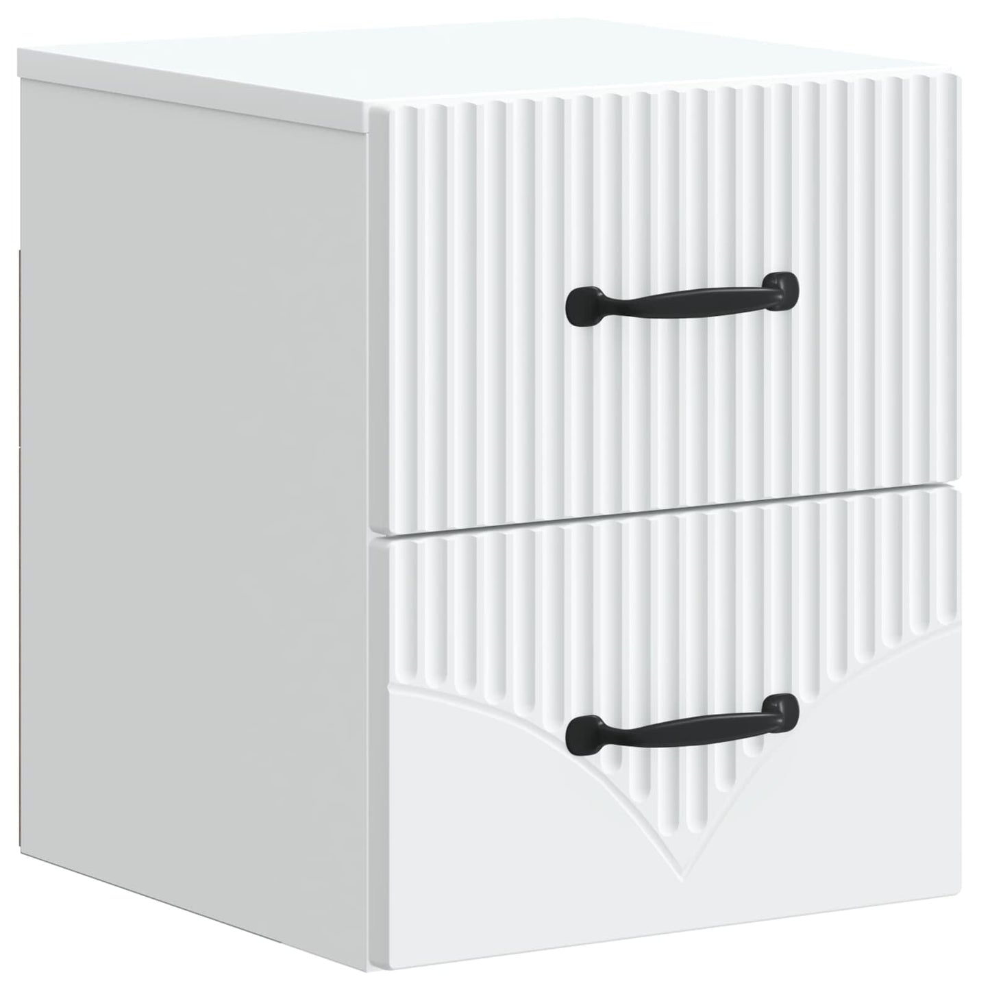 Wall-Mounted Bedside Cabinet 2 pcs White 34.5 x 33 x 40 cm