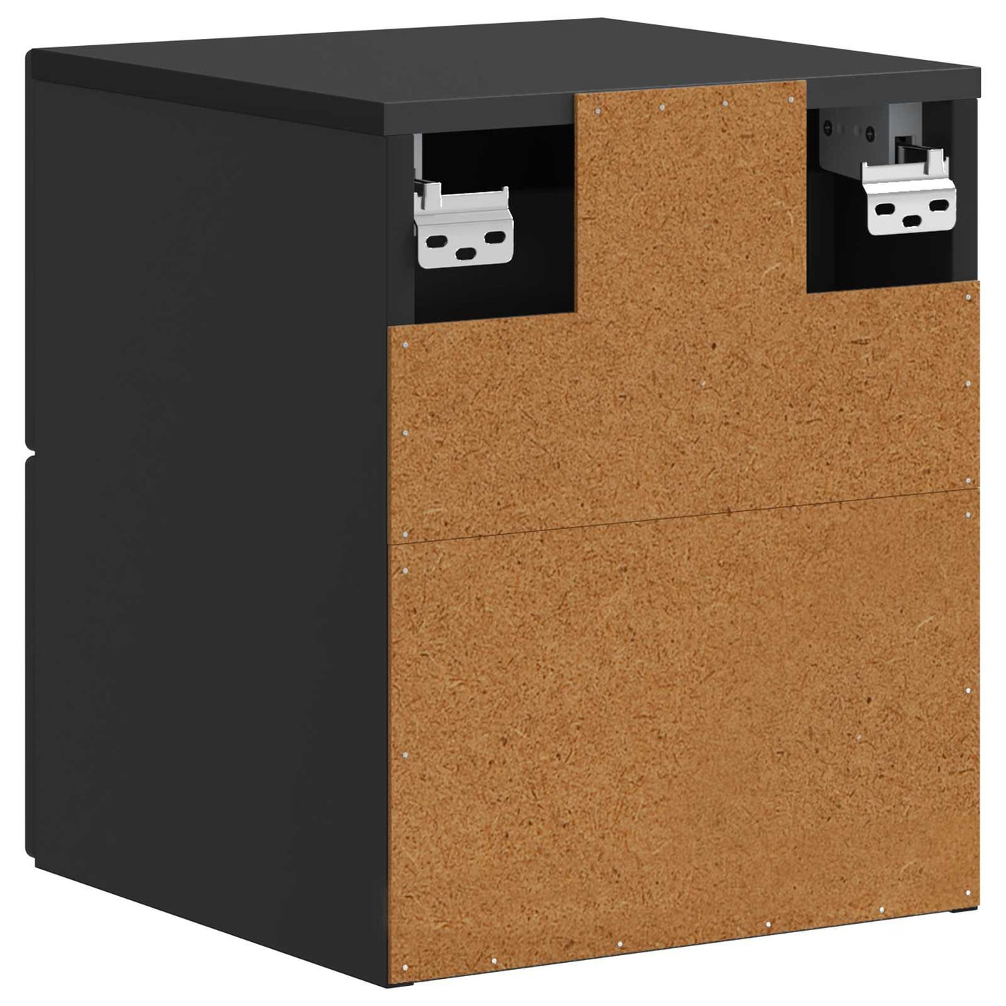 Wall-Mounted Bedside Cabinet 2 pcs Black 34.5 x 33 x 40 cm