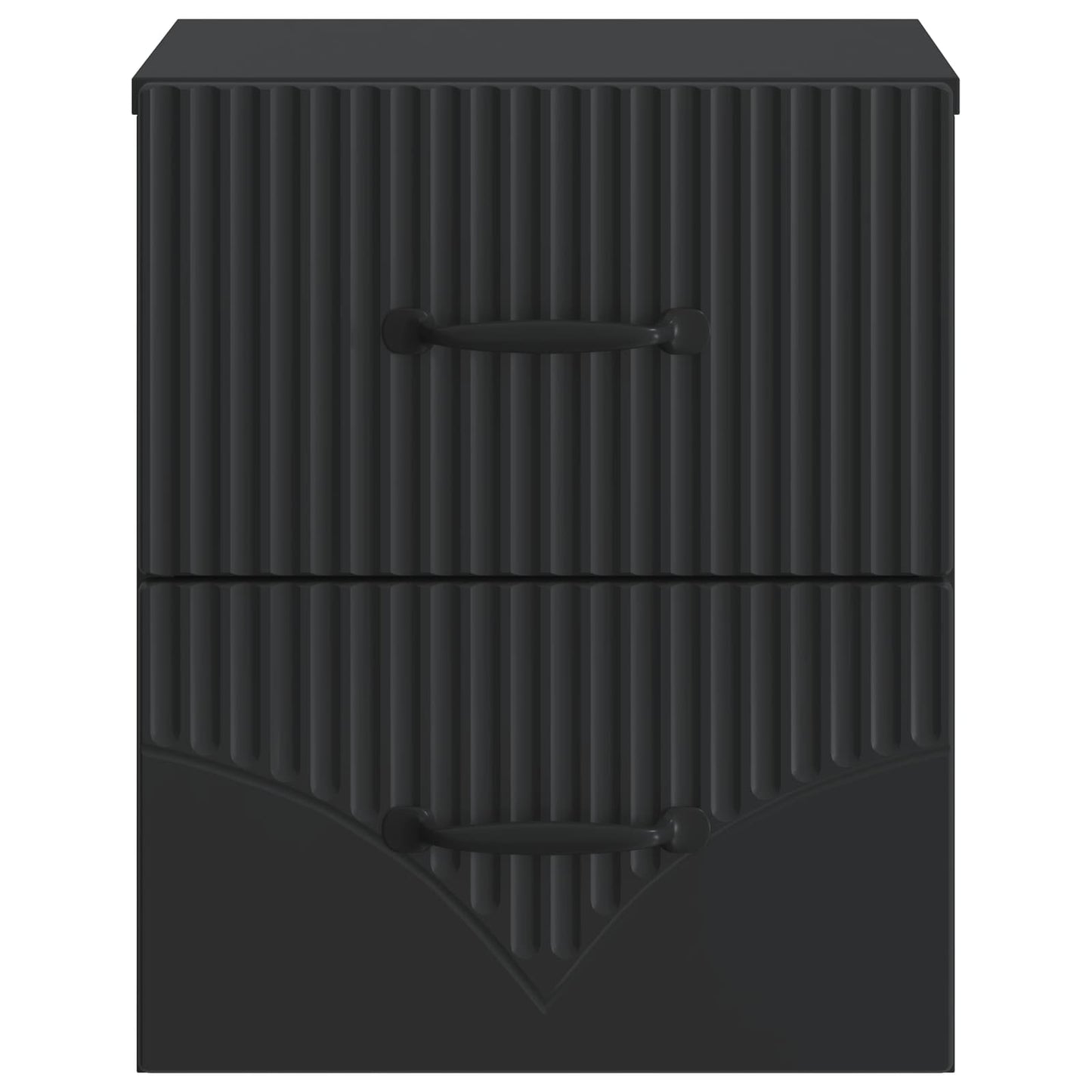 Wall-Mounted Bedside Cabinet 2 pcs Black 34.5 x 33 x 40 cm