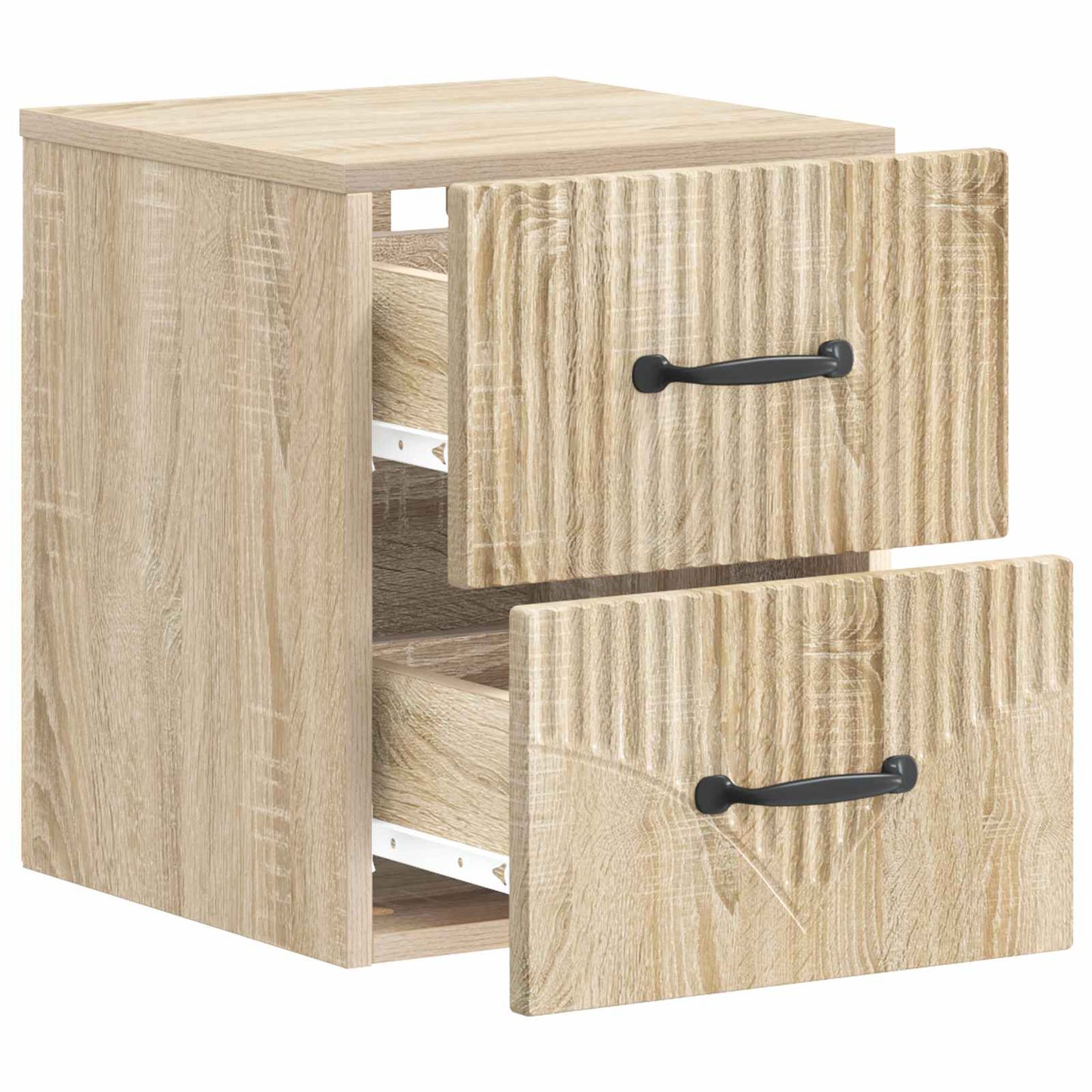 Wall-Mounted Bedside Cabinet 2 pcs Sonoma Oak 34.5 x 33 x 40 cm